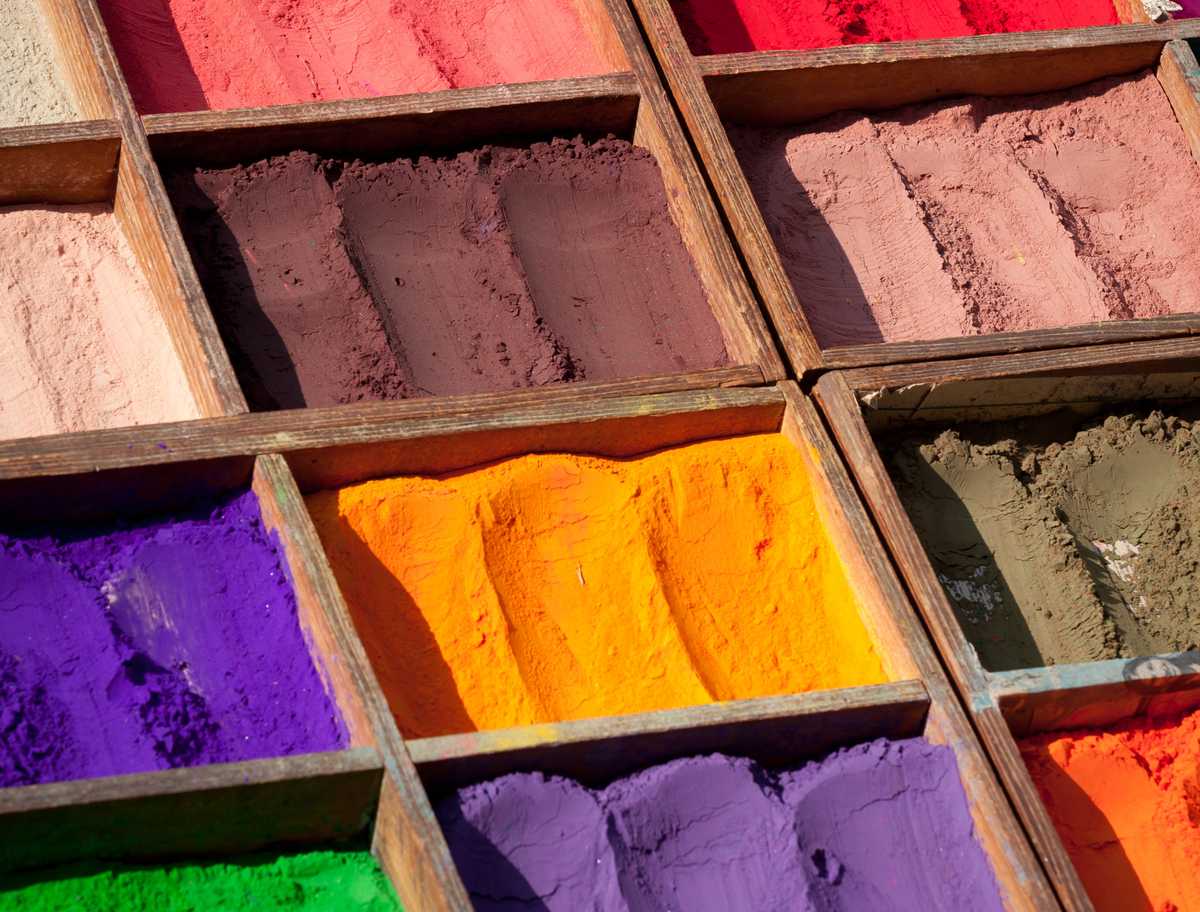 Some pigments are made from toxic chemicals but others are totally natural