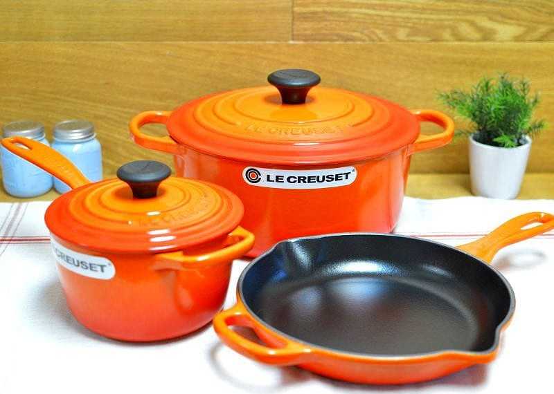 Le Creuset make popular enamel-coated pans